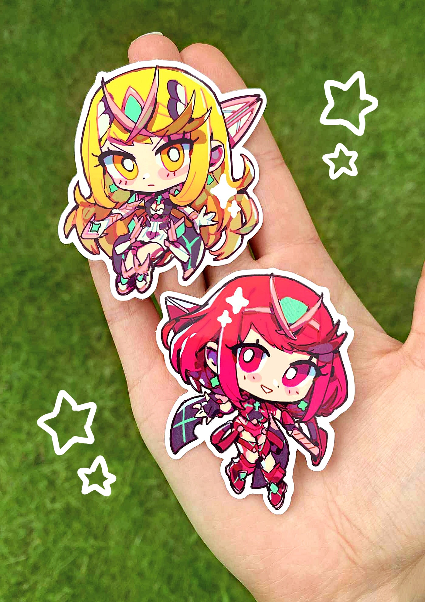 Pyra//Mythra stickers