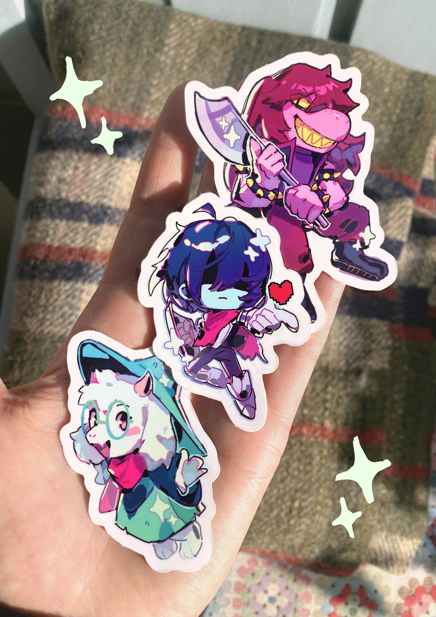 DELTARUNE fun gang stickers!!