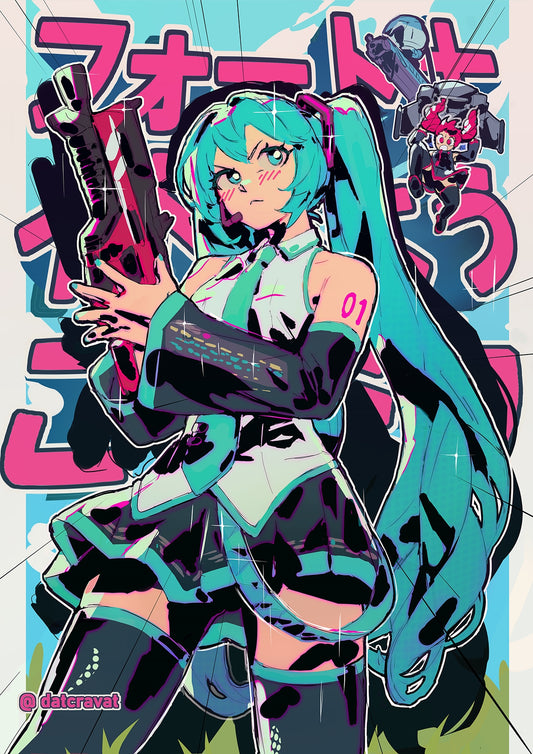 HATSUNE MIKU?! Print
