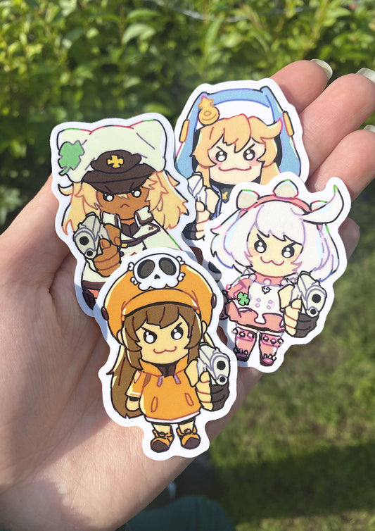 GG Gun Stickers (watch out)
