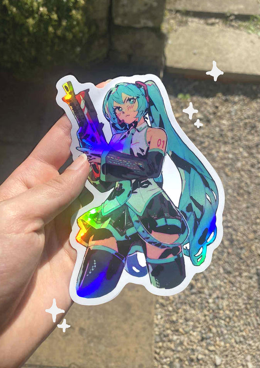 HATSUNE MIKU?! Holo Sticker