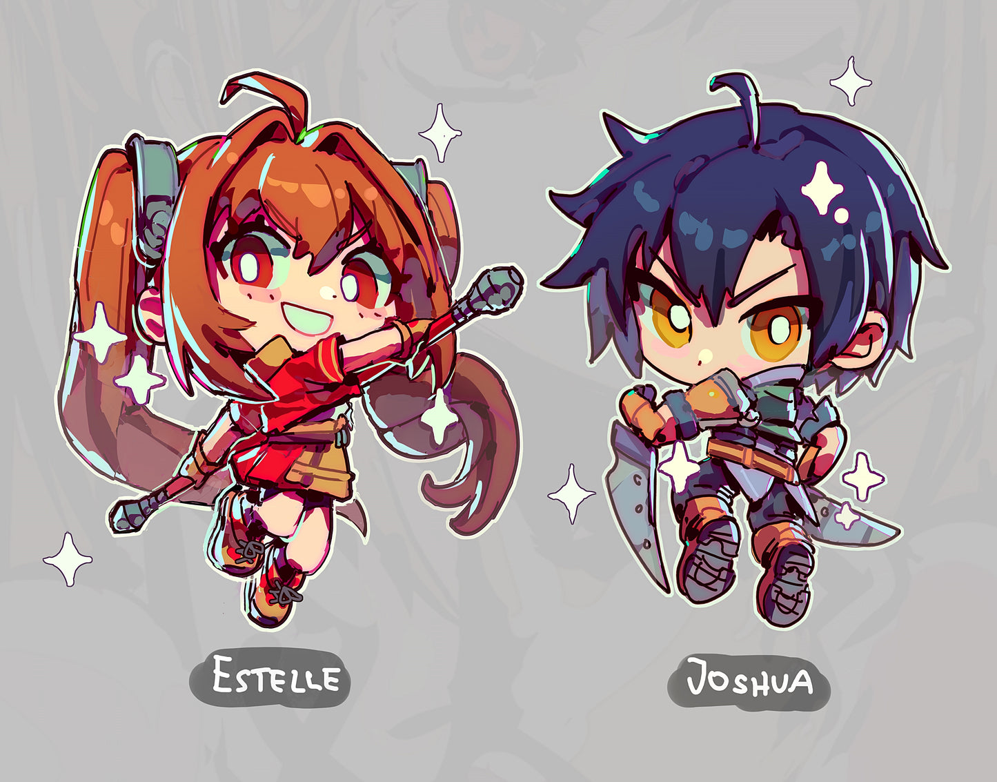 Estelle & Joshua stickers!!